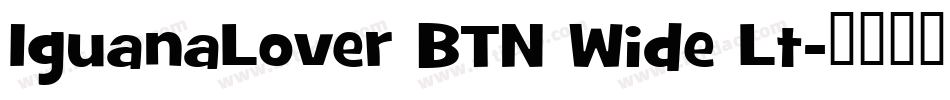 IguanaLover BTN Wide Lt字体转换